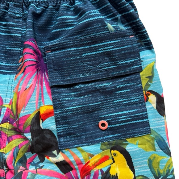 NEW Tropical Board Shorts /Swim Trunks with front & back pocket  - Sixe XXL - Picture 7 of 9
